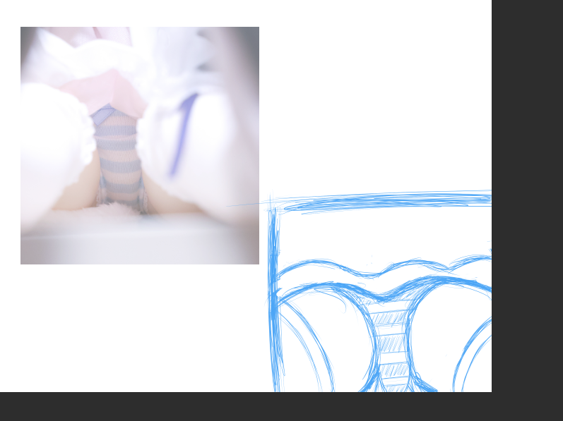 Kagenemuru's tweet photo. lol i was just trying to practice 
this was a super odd angle so i knew it would be good to try to recreate it and dude i just made a upskirt XD who wants me to make a upskirt shot of their model https://t.co/djPzY6C6fv