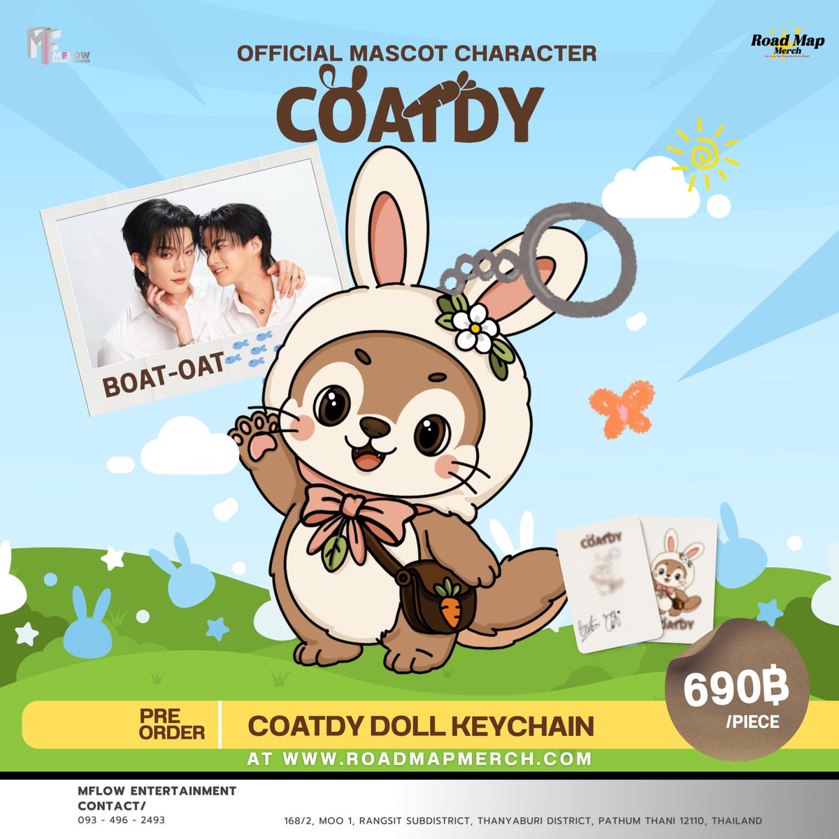 FebkoShop's tweet photo. INA GO 🇮🇩 — OPEN PRE ORDER / PO 🇹🇭
BoatOat - COATDY DOLL KEYCHAIN
🏷️ 500.000
✅ est bersih indo
❌ packing, adm🍊
✅ GO WA
💌 order? dm ♡
#COATDY #BoatOat #BOATOATOfficialMascot #THUR #BoatYongyut #OatPasakorn #MFlowEntertainment #RoadMapMerch
@Yong_yutt @oat_psk https://t.co/vtUqyOlvKa
