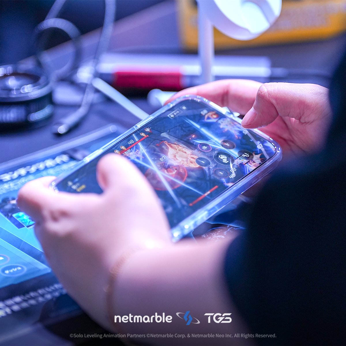 NetmarbleO's tweet photo. Here's a collection of on-site sketch images from DAY1 of 'Solo Leveling: KARMA' at TGS 2026! 

Check out the latest news revealed at Tokyo Game Show right now!
https://t.co/zSj1tgtFh7

Download the latest images from the Media Hub!
https://t.co/ffnqftY1IX https://t.co/MfS5CJchQ2