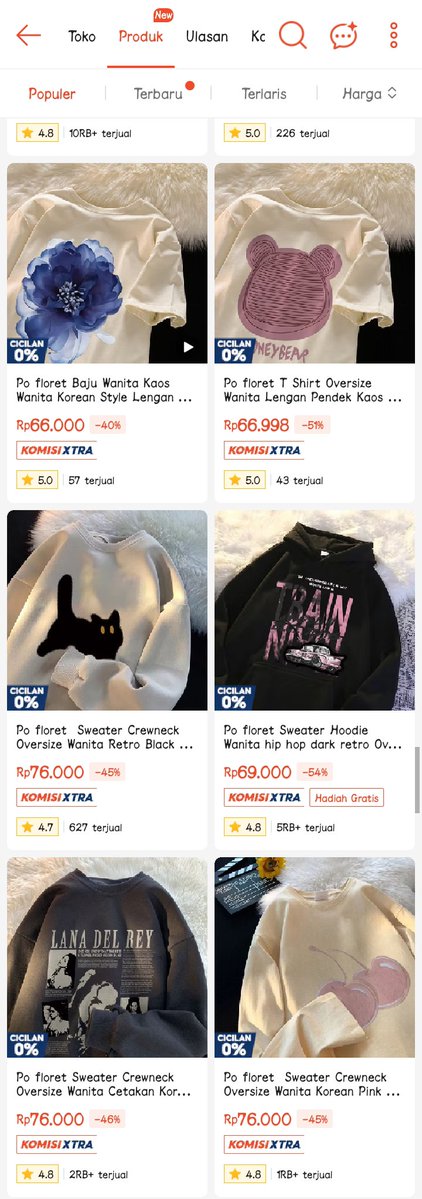 _itssasaa's tweet photo. GUYSSS!!!aku Nemu toko yang jual sweater sama hoodie secakep iniii😭...MANA HARGANYA UNDER 100K LAGI🥺. https://t.co/uMx5DhgpkW