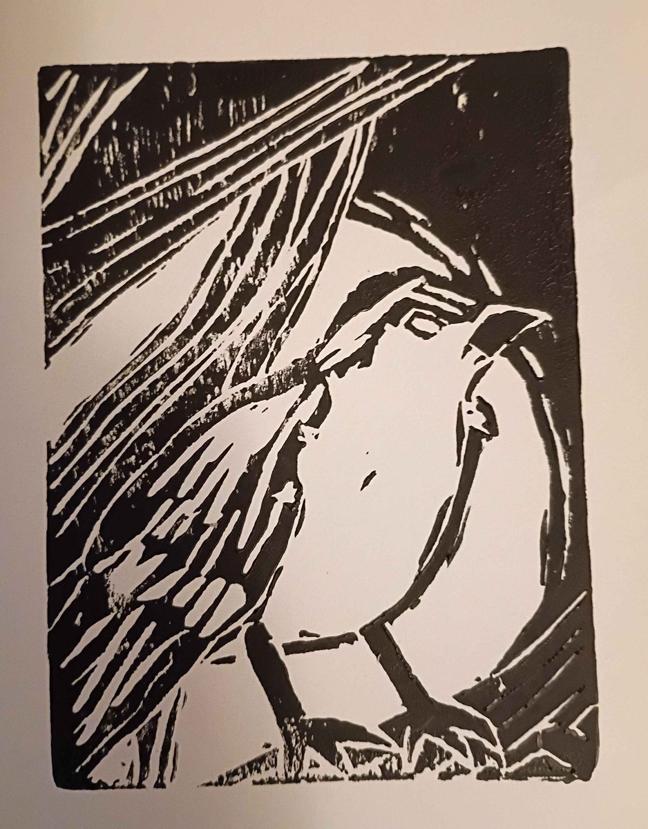 Dondondora's tweet photo. I had the sudden desire to do relief printing https://t.co/GUl67ePG5A