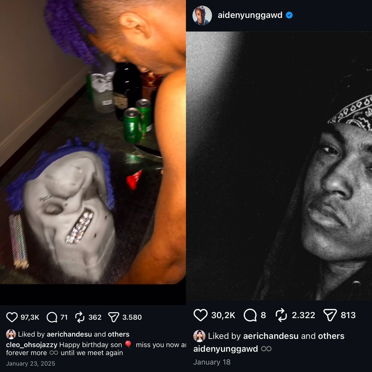 bratzlibra's tweet photo. i don’t think we talk enough about giselle’s weird obsession with xxxtentacion, going from liking his relatives’ insta posts to having a matching tattoo and wanting to collab with him.. she’s clearly a big fan of his, so ofc she knows about his history of ab*se.. https://t.co/uzCVMbYqFD