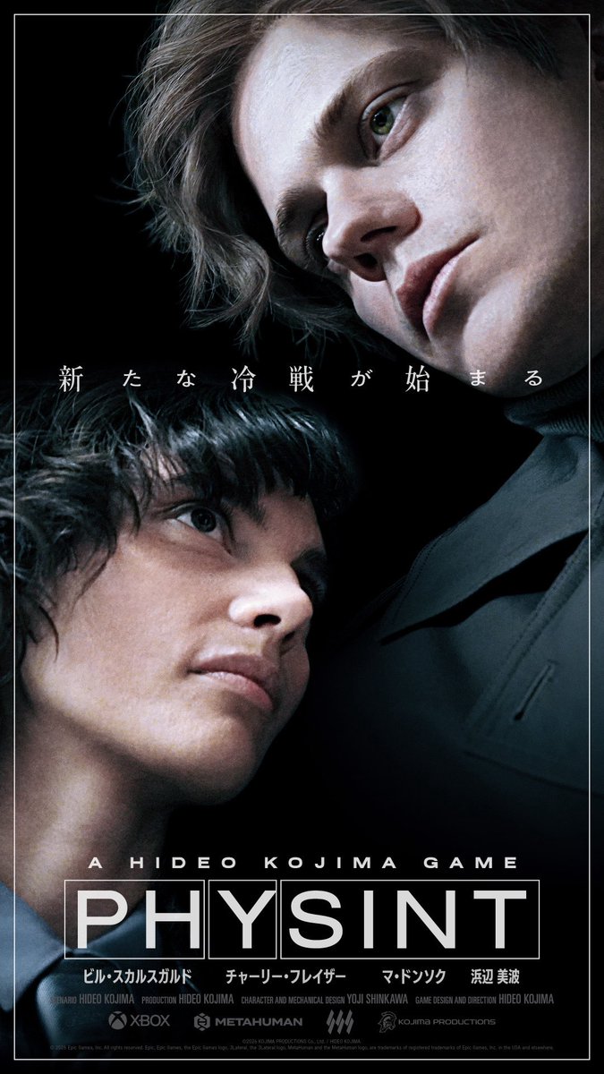 Kojima_Hideo's tweet photo. 「PHYSINT」は、僕が考えた“造語”です。「フィジント」と読んでください。

その他のキャストは、今後も機会を見ては、発表を続けていきます。 https://t.co/ut1m7kkavb