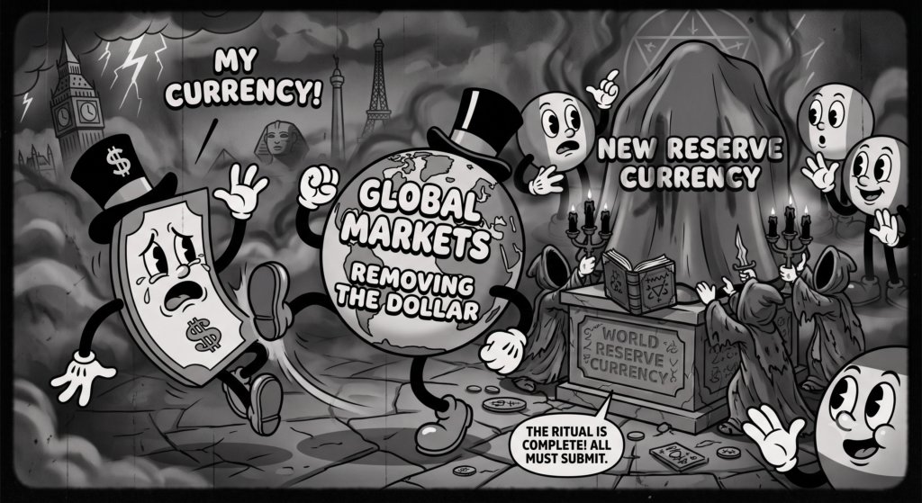 ProfSteveKeen's tweet photo. A strong dollar looks like a crown. But it can become a noose.
America didn’t become powerful because the dollar was the world’s currency. https://t.co/rgpGCpttYZ