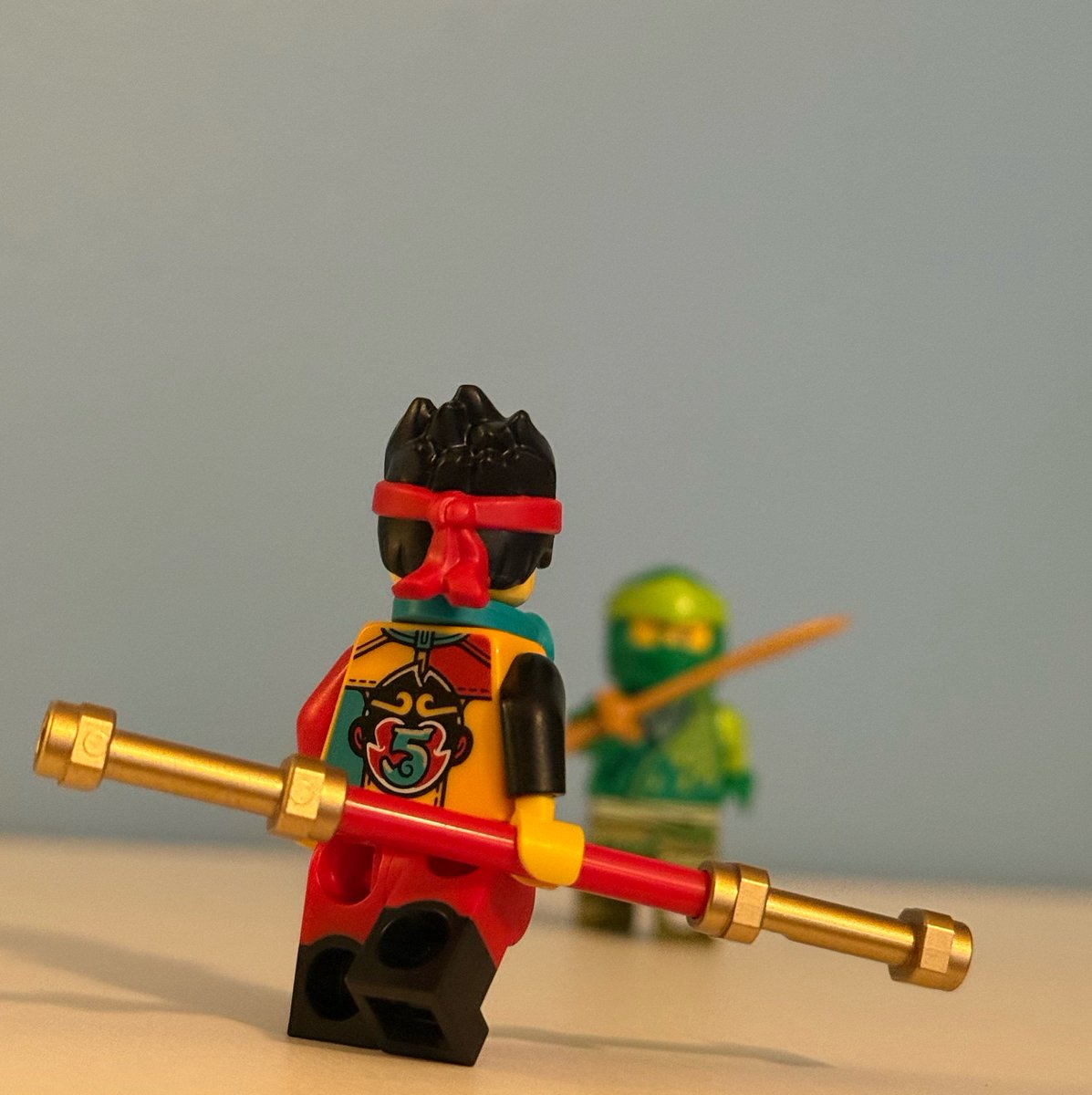StormingZee's tweet photo. Picked up some Monkie Kid minifigures recently. MK’s 5th anniversary figure looks fantastic and is one of my favorites outfits for him. Gave mine a different face and added his headphones for fun. https://t.co/w5voK8lfuL