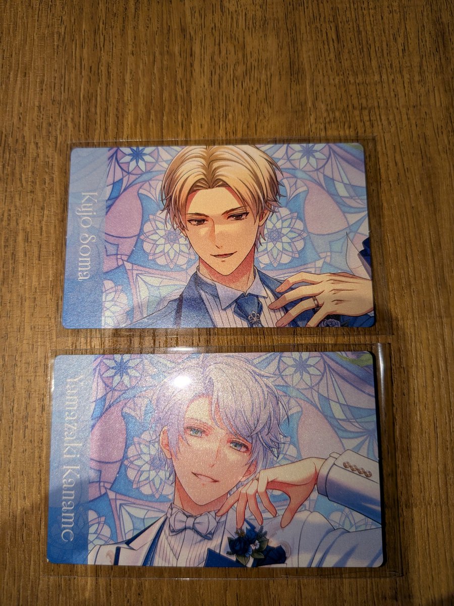 ty001205's tweet photo. 【交換】スタマイ 10周年 特典 クリカ

譲➝特典 九条 カナメ
クリカ 青山 大谷 京介 日向 可愛

求➝特典 宝生
クリカ 桧山 宝生
(桧山2枚決まるまで桧山優先)

本日14時頃まで池袋手渡しまたは後日池袋手渡し、郵送 https://t.co/uokHdY0rBs