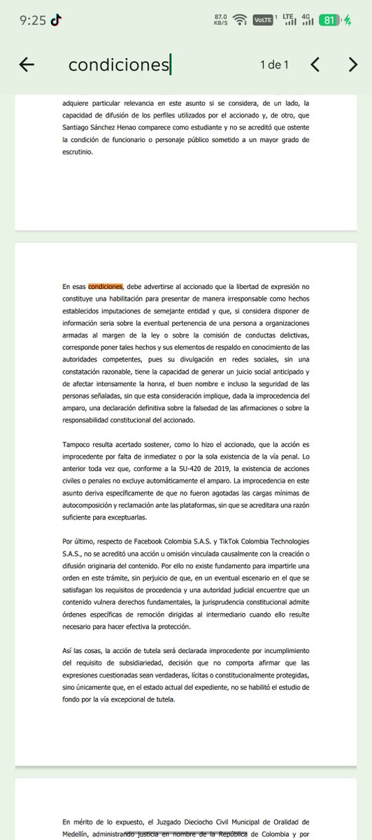 Camilo24422's tweet photo. @DavidToledoOsp Se te olvido compartir esta parte y el resto del fallo. 
Bobo grande. https://t.co/QJtHEu3RQ1