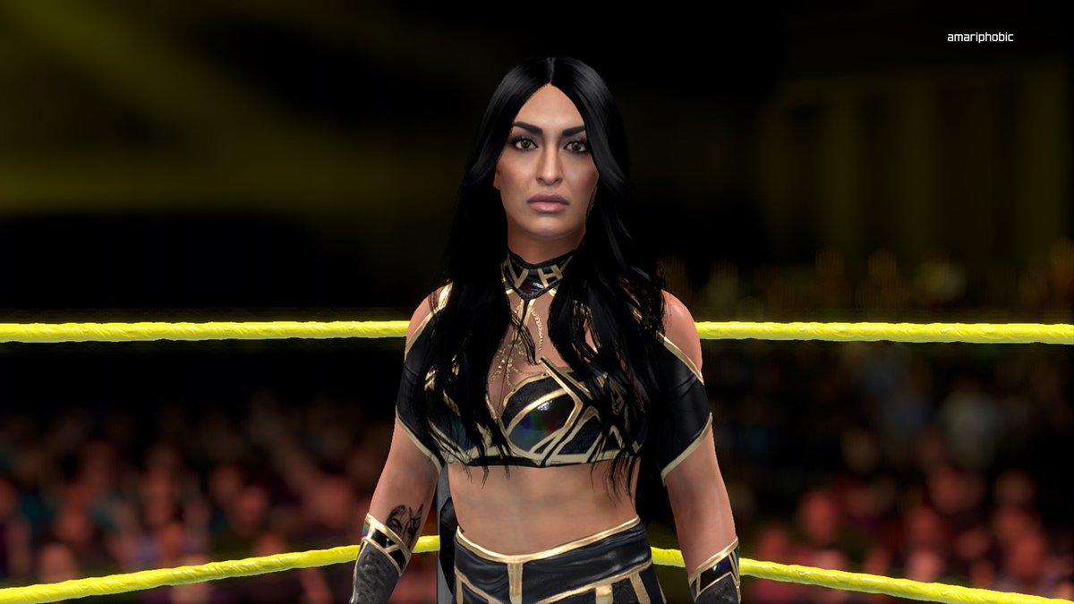 az4thewinn's tweet photo. Sonya Deville/Daria Rae Is officially available on community creations for download! 

Platforms: (PS5 • Xbox Series S/X • Nintendo Switch 2) 

How to find her? 🏷️: #SonyaDeville #MandyRose #DariaRae 

#WWE2K26 https://t.co/f80HqDw84c