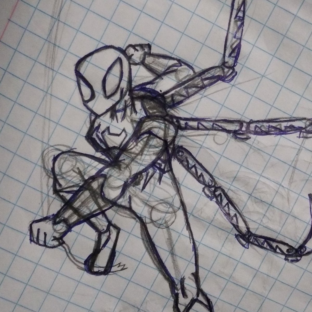 Webcat17173988's tweet photo. Un fan art que hice de spider-man (Iron spider) vs wolverine.  
#fyp #art #draw #fan #marvel #marvelfan #spiderman #ironspider #spider #wolverine #logan #heros #superheroes #heros #spiderfan #xmen #marvelfanart #fanart #artmoots #ARTSHARE #smallartist https://t.co/g7wrXrEPgu