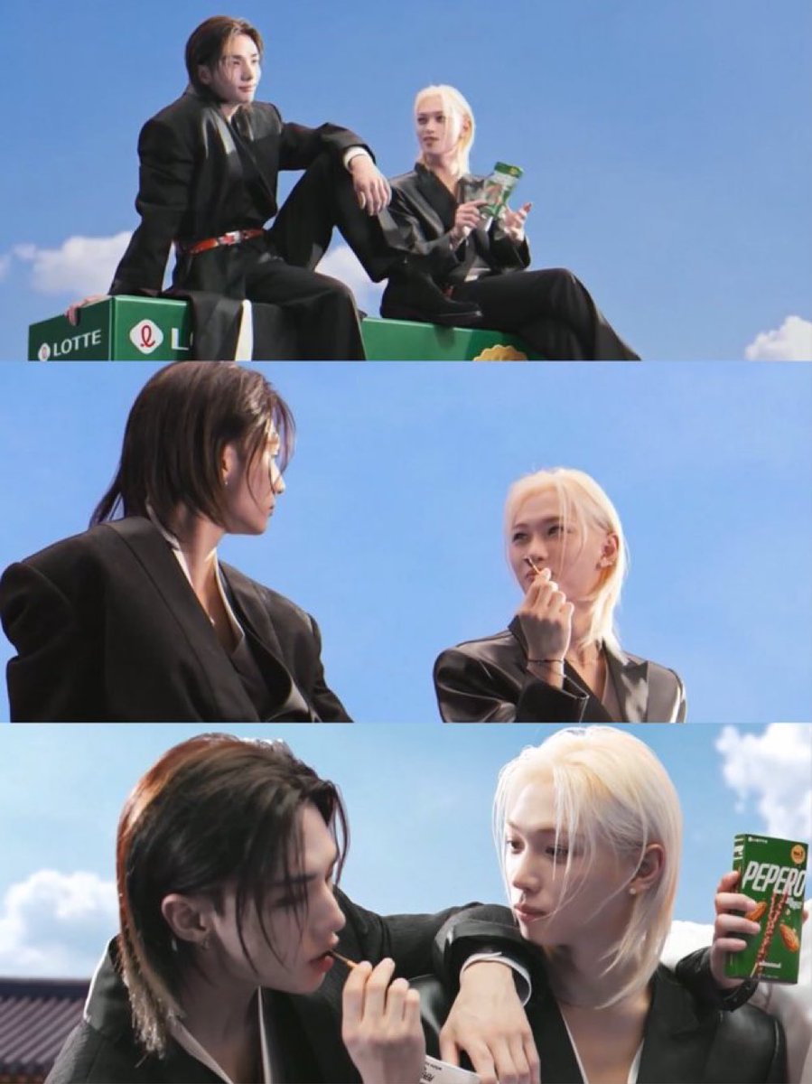 cchyunlixitos's tweet photo. detrás de cámaras hicieron el juego de pepero y ya sabemos cómo terminó eso 😋 https://t.co/Jfudi81tB6