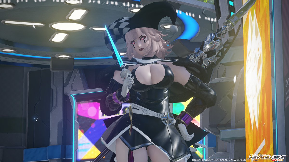 biskayar's tweet photo. 可愛い道化師の帽子見つけちゃったから即買いしてしまった♪レアドロKOIKOI🎃
#PSO2NGS
#Ship2 https://t.co/AemzJvxTzj