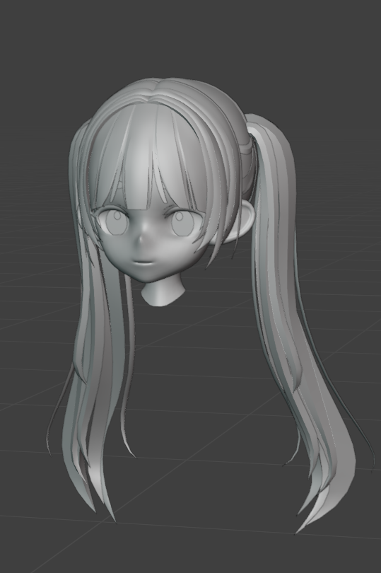 rure_3d's tweet photo. 目をつけると一気にかわいくなりました💕
全体を作ってから、前髪を非対称にしたりアホ毛をはやしたるする予定です
#blender #unity #3dcg #wip #VRChat https://t.co/jo8uzIyuwM