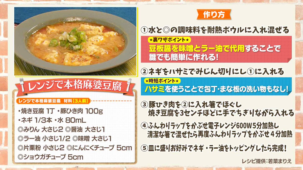theyakai's tweet photo. 昨日の放送で紹介したレシピを
特別に公開しちゃいます🍴

🌟豆腐めし
🌟豆腐ハンバーグ
🌟レンジで本格麻婆豆腐
🌟時短豆腐ピザ

ぜひみなさんも作ってみてください🍳

気になった方は　＃Tver &amp;U-NEXTで！👀
＃THE夜会 #櫻井翔 #有吉弘行 #堂本剛 #奈緒 https://t.co/IhjPLcxksC