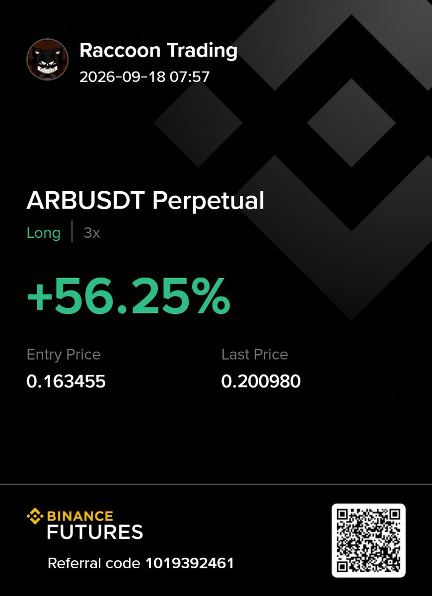 RaccoonCryptoo's tweet photo. Told You $ARB Will Fly https://t.co/6nH8qFw8g3