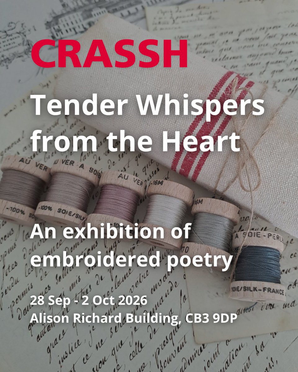 Tender Whispers from the Heart: An exhibition of embroidered poetry.