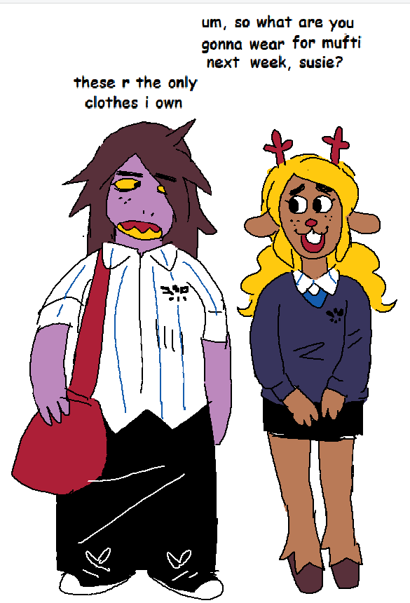 skullmercy's tweet photo. "deltarune new zealand high school au……….." -> not a good au https://t.co/Vshtx3MHYs https://t.co/vz9lNQjCqN
