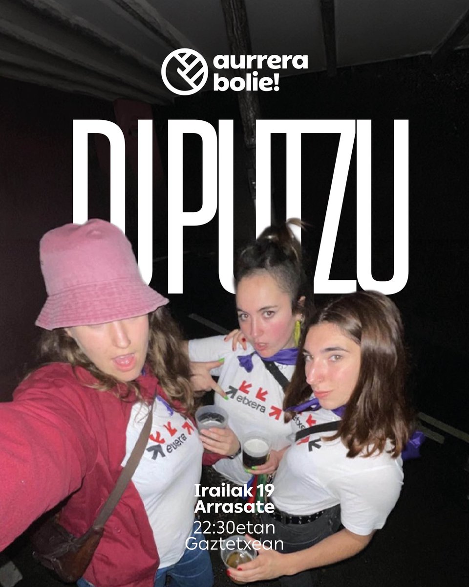 _aurrerabolie's tweet photo. 🟣 𝗚𝗔𝗨𝗘𝗞𝗢 𝗘𝗦𝗞𝗔𝗜𝗡𝗧𝗭𝗔

Gaztetxeko ateak 22:00etan zabalduko dira!

🎟 Sarrera: 5€

🎉 Kontzertuen ondoren Gaztetxea zabalik!

#AurreraBolie https://t.co/BwE5pM1Fep