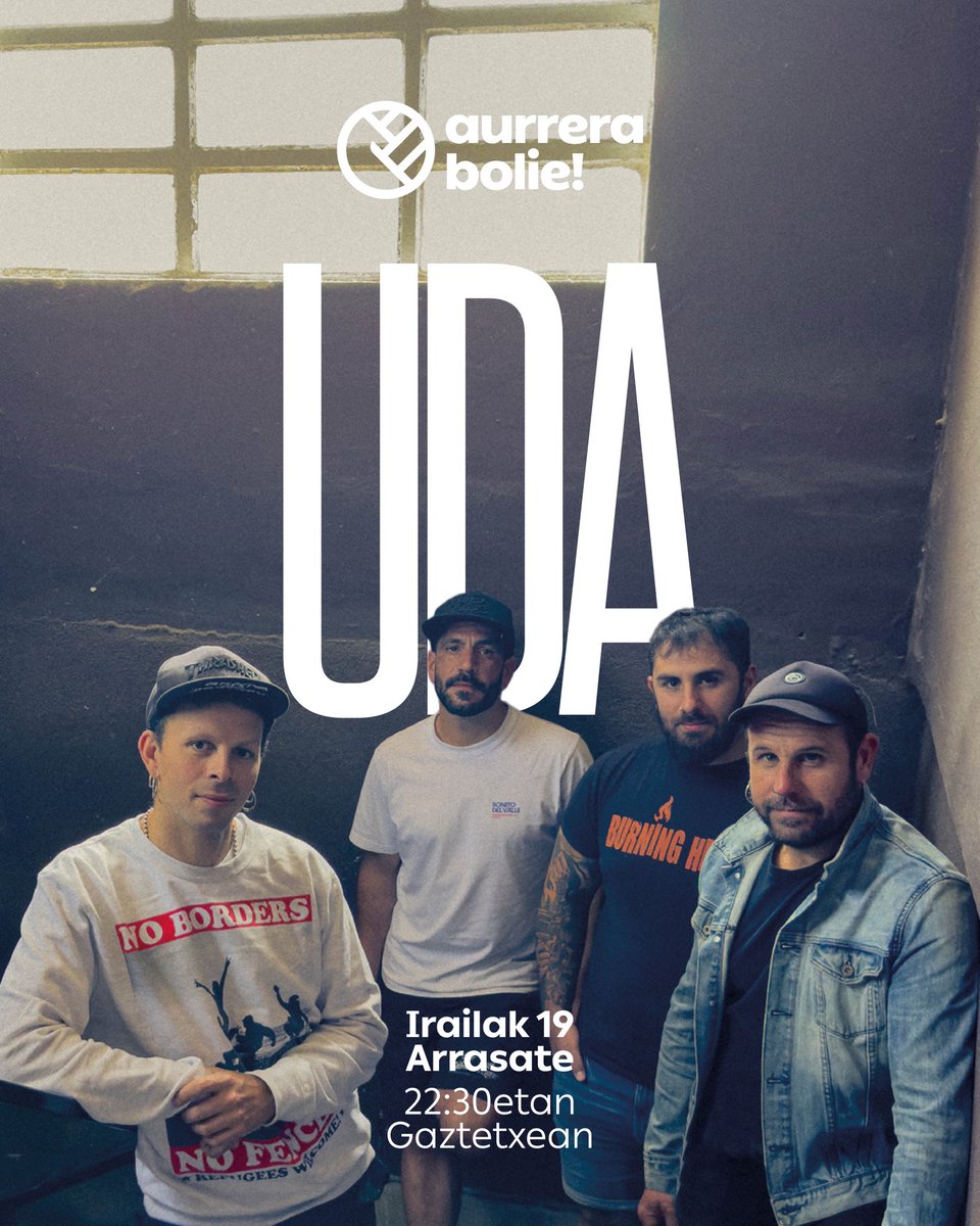 _aurrerabolie's tweet photo. 🟣 𝗚𝗔𝗨𝗘𝗞𝗢 𝗘𝗦𝗞𝗔𝗜𝗡𝗧𝗭𝗔

Gaztetxeko ateak 22:00etan zabalduko dira!

🎟 Sarrera: 5€

🎉 Kontzertuen ondoren Gaztetxea zabalik!

#AurreraBolie https://t.co/BwE5pM1Fep
