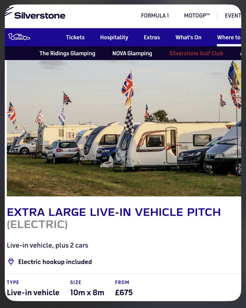 wheelieabarrow's tweet photo. @BRDCSilverstone @SilverstoneUK @MBrundleF1 A cost of living crisis, this is sport is for the rich and famous! These prices don’t include £135 to get assess to early tickets. Cost of fuel to get there, food inside the circuit, etc etc. This has become the @f1 treatment for fans https://t.co/UzO7J4rBsP