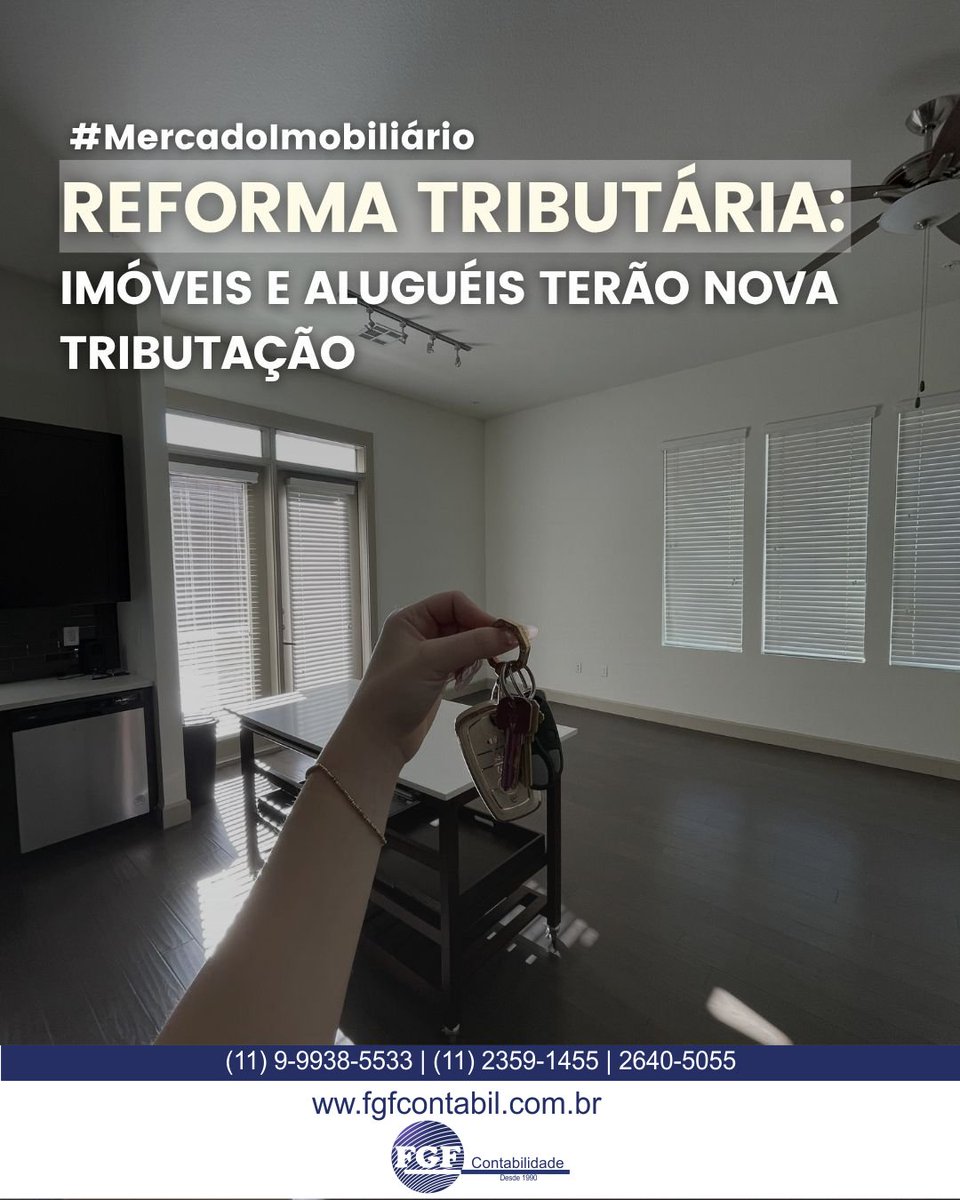 fgfcontabil's tweet photo. A Reforma Tributária traz mudanças importantes para o setor imobiliário, incluindo as operações de loteamento e parcelamento do https://t.co/sncr7eLwXG a implementação do IBS (Imposto sobre Bens e Serviços) e da CBS (Contribuição sobre Bens e Serviços), empresas que atuam nesse https://t.co/dy3Sppb5JE