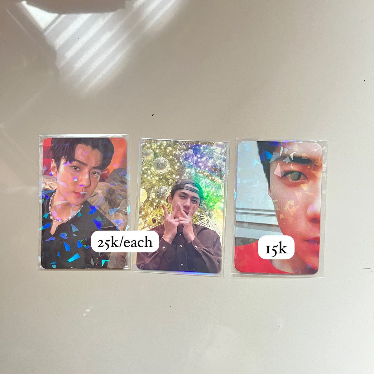 melsi_agdes's tweet photo. WTS // (clearance sale)

Officially photocard exo
📍Tangerang, Ina

Include packing + ongkir semua daerah
Bisa nego smpe deal💃
DM fixx buyerr☺️
#wts #photocard #kpop 
#exo #exol https://t.co/cd2rMfzMfh