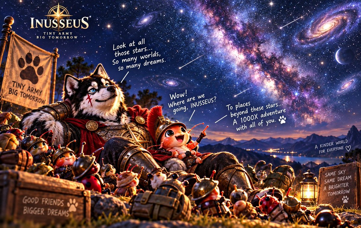INUSSEUS's tweet photo. @BSCGemsAlert TINY ARMY: “WHAT’S ON THOSE STARS?” ✨
INUSSEUS: “HOPEFULLY CHEAPER RENT CHEAPER GAS.” 😂🚀 https://t.co/K4G3KHGLMx