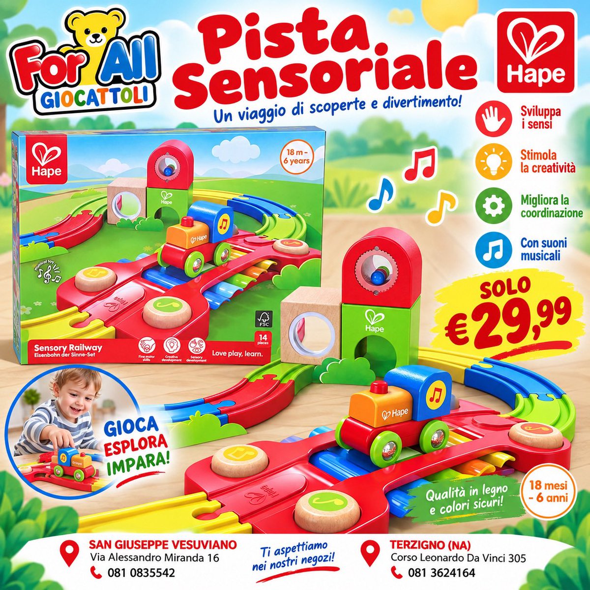 ForAllGiocattol's tweet photo. Pista sensoriale ideale per bambini più piccoli https://t.co/7Y5JZNNWpO