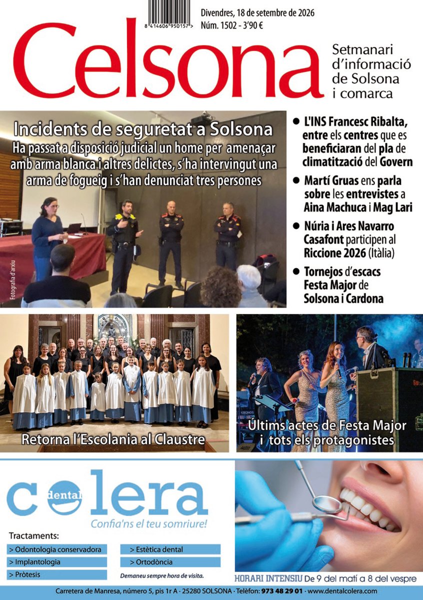 JosepMariaBores's tweet photo. Bon dia!, el Celsona carregat amb els protagonistes de Festa Major és entre vosaltres. Gaudiu-lo. #celsona #solsona #premsacomarcal https://t.co/78IkwwWlwk