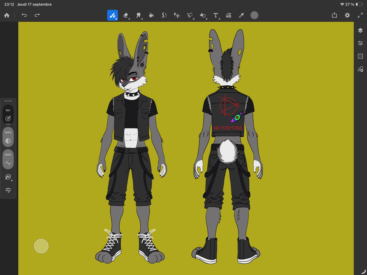 BugZ_the_rab's tweet photo. Ça avance, ça avance 👀 (oui j’ai encore changé les mains et cette fois elles me plaisent vraiment)
#furry #furryartㅤㅤㅤ #fursona https://t.co/qwuUdpSJg1