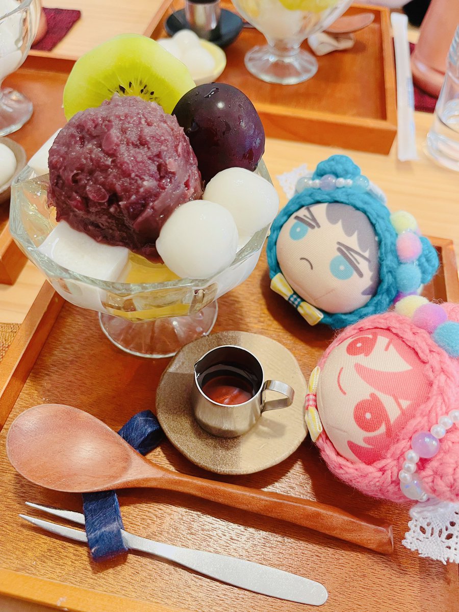 atbyuuki's tweet photo. 先日、岩美の予定立てながら食べた美味あんみつ😋💕 https://t.co/zNFDk863p0