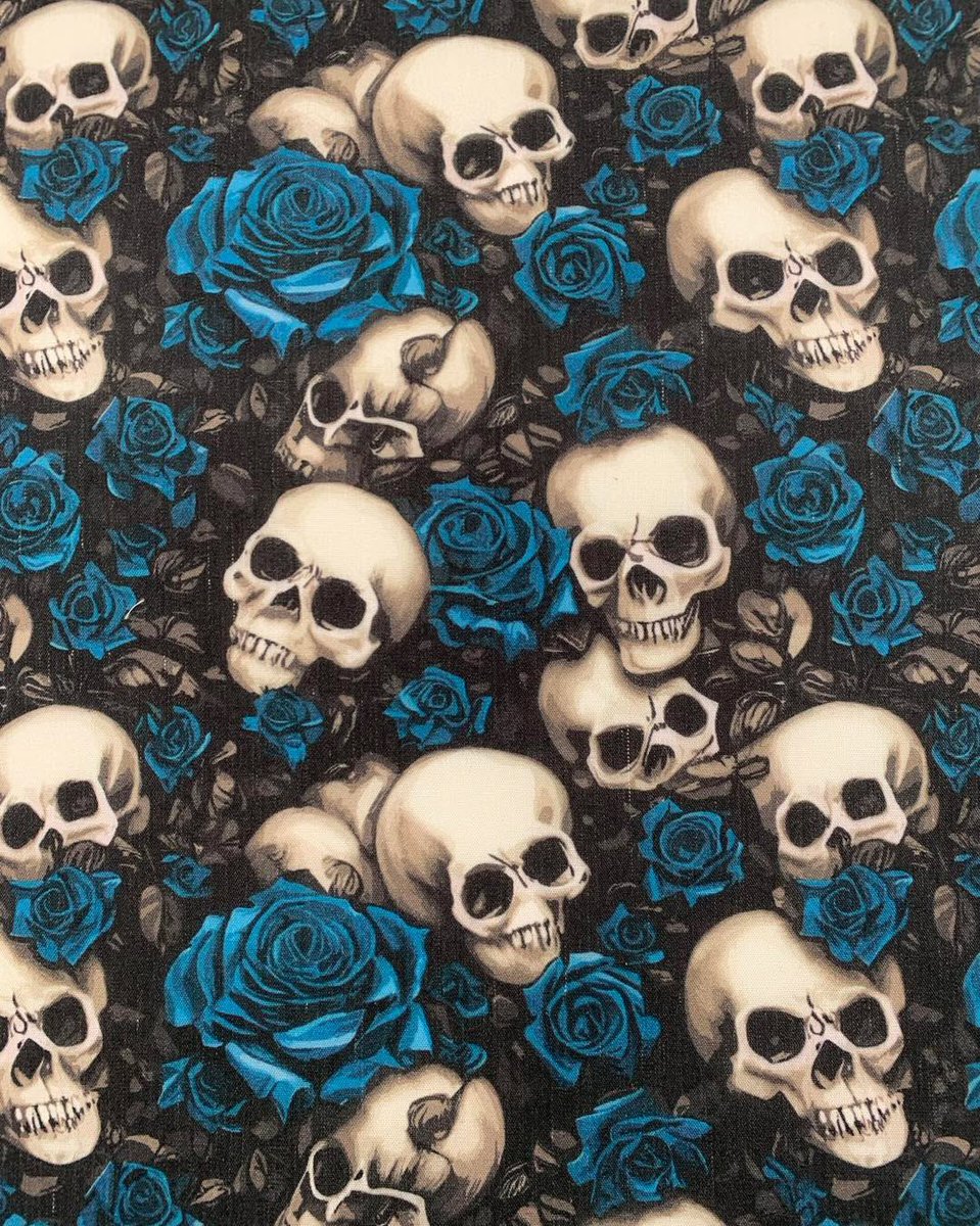 remnanthouseuk's tweet photo. Roses and Gothic Skull Poly Cotton Fabric
#fabriconline #sewingfabric #theremnanthouse #homesewing #dressmaterial #dressmaking #halloweenfabrics #skullfabric #fancydressfabric 
https://t.co/3PZUTG6nVo https://t.co/XrWX9GY336
