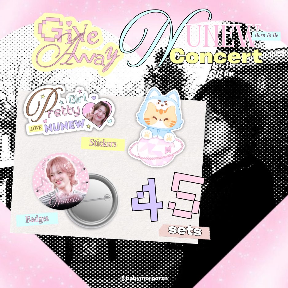babymorporzn's tweet photo. ꒰ ⊃ pls rt  🛼🐈 

 — 𝐺𝑖𝑣𝑒𝑎𝑤𝑎𝑦  🩷˚◞
𝐵𝑜𝑟𝑛 𝑡𝑜 𝑏𝑒 𝑁𝑢𝑁𝑒𝑤 𝐶𝑜𝑛𝑐𝑒𝑟𝑡

45 set 🪽

( 1 set )
𖧧˚ badges 1 ea₊⊹
𖧧˚ Sticker 2 ea ₊⊹

🎀impact arena
🎀 31 oct 2026 

NUNEW IN IMPACT SOON
#NuNew2ndConcert 
( @CwrNew #NuNew )🪽 https://t.co/2aZbsuSVi3