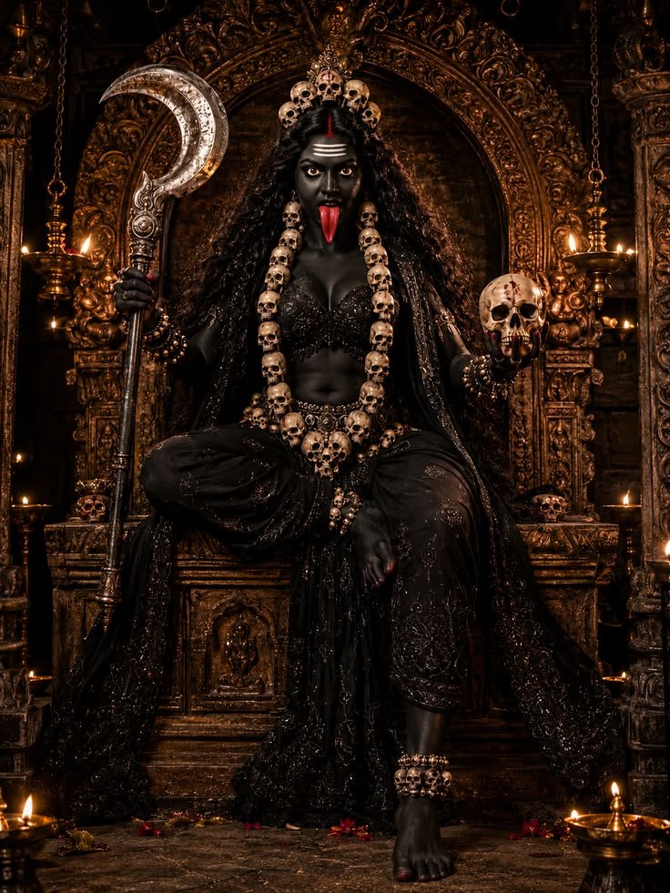 varshaparmar06's tweet photo. When Maa Kali rises, darkness trembles, evil falls, and fear has nowhere left to hide. She is not the end of life. She is the end of everything that keeps you from becoming fearless. https://t.co/kgcWGhIbf5