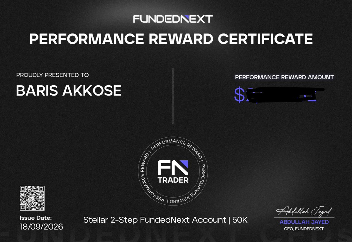 Brscby's tweet photo. I just received my payout in just 1 MIN from @FundedNext. 

This is a great achievement guys. Really like what you doing. Thank you 👏👏 https://t.co/NnjXRAWBoc