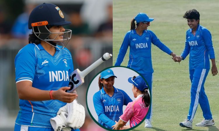 apnlivehindi's tweet photo. INDW vs JPNW Asian Games 2026: भारत ने जापान को 8 विकेट से हराकर सेमीफाइनल में की एंट्री, श्री चरणी-शैफाली का शानदार प्रदर्शन
https://t.co/QcbIEJcx3Q
#JPNWvsINDW #AsianGames2026 #WomensCricket #TeamIndia #ShreeCharani #ShafaliVerma #HarmanpreetKaur #RichaGhosh #APN https://t.co/ShJVQZN31N