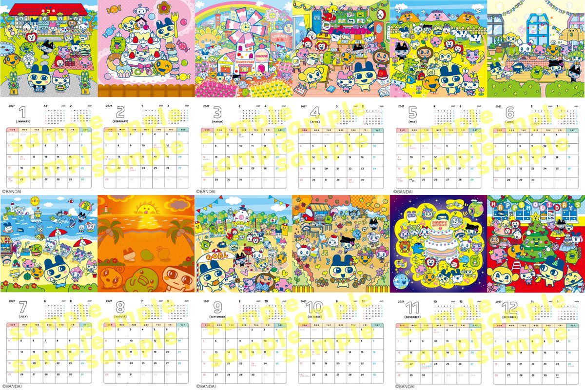 tamagotch_goods's tweet photo. ＼新商品🥚🗓️／

「2027 たまごっち壁かけカレンダー」が登場✨

お部屋に飾りやすい19×19cmのミニサイズ💕
今年は予定を書き込めるスペースが追加！

🗓️10月2日(金)発売

🛒ご予約はこちら #pr
Amazon：https://t.co/NZ4rizDY4p
楽天：https://t.co/llBemFGtqc　

#たまごっち #Tamagotchi https://t.co/jbuxZHP47t