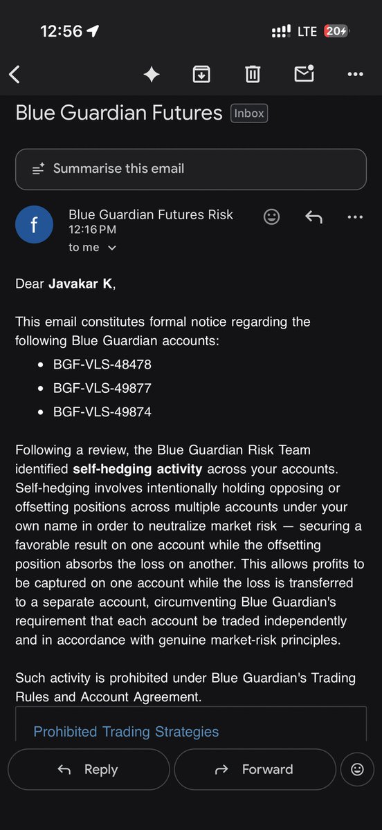 JAAVFX1's tweet photo. Payout rejected from Bluegurdian futures They Scam in every payout of mine this is a second time i have facing this problem @GuardianFutures and i can’t login dashboard of mine 

And of my all of my accounts have breached 
#bluegurdianscam #bluegurdianfuturesscam https://t.co/dELcWexoh7
