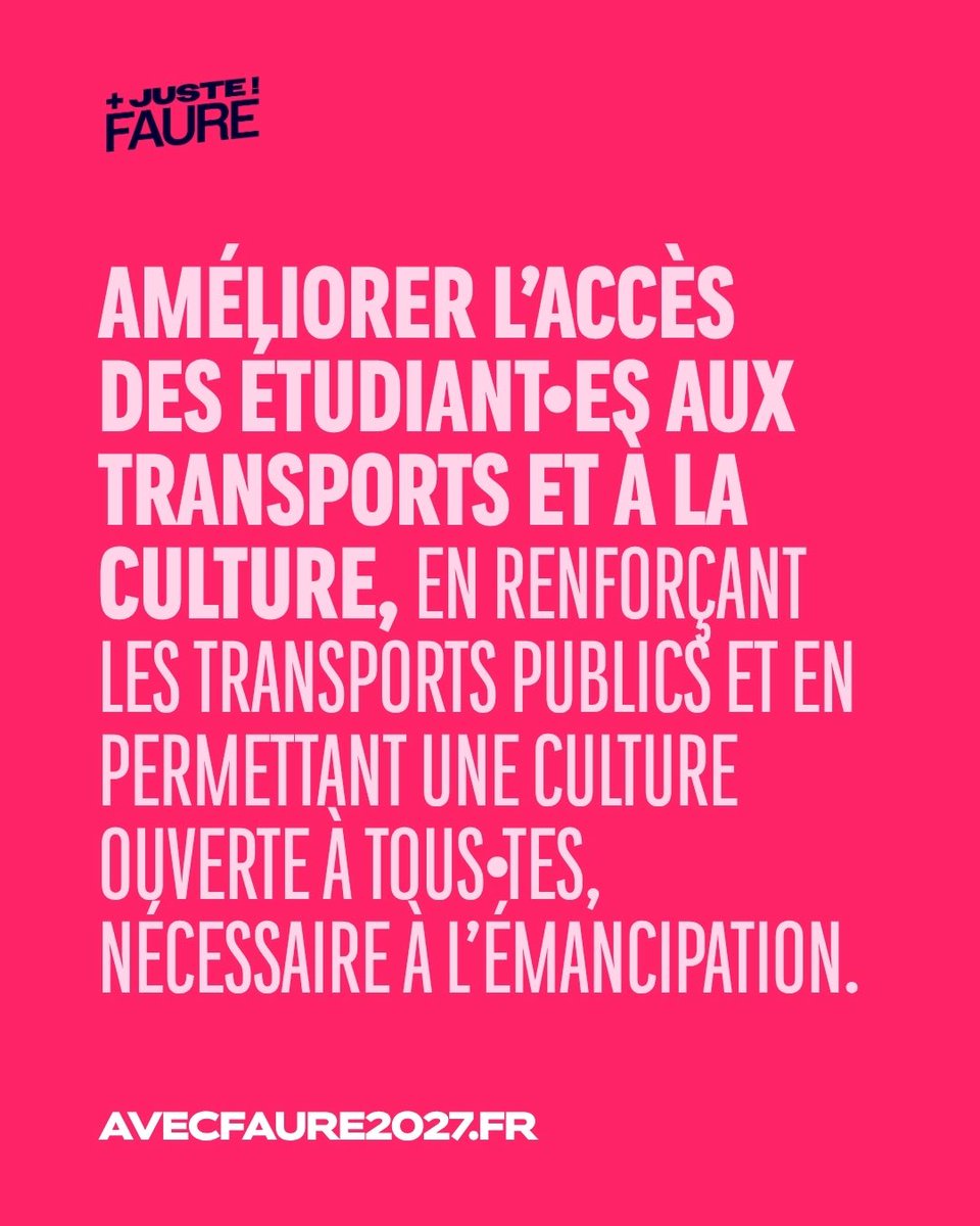 avecfaure2027's tweet photo. Accès au logement, à l’alimentation, à la culture et aux transports, retrouvez toutes les propositions. 
👉 https://t.co/HN0hKuq8Z9

#AvecFaure2027 https://t.co/q3FJnSgGV4