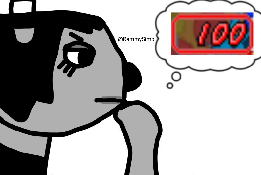RammySimp's tweet photo. Guess y'all can have this Rammy I made a few days ago

Yeah, -100 points is a suicide joke, I was spiraling when I made it

It ended up being kinda beautiful though

#umjammerlammy https://t.co/HBgFT0MHNz