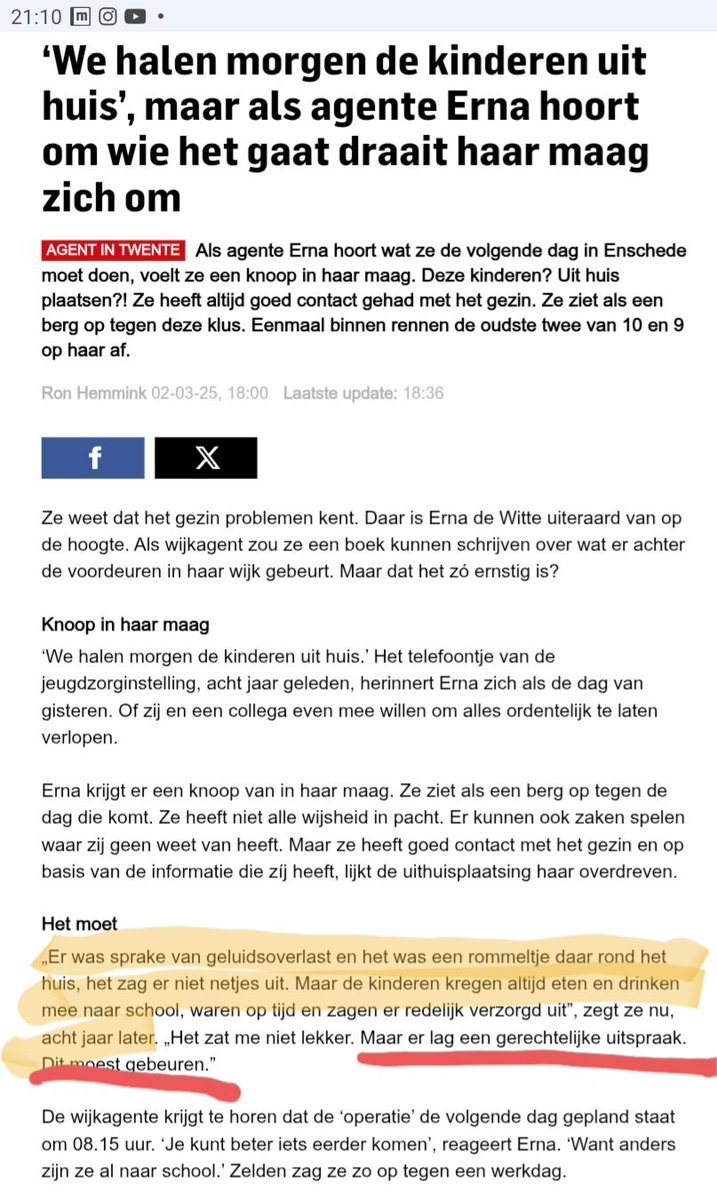 The_realist_31's tweet photo. @maartenbakkerch Wijkagente Erna vertelt hoe ze meewerkte aan een uithuisplaatsing, 8 jaar later is 1 kind nog altijd niet terug bij de ouders https://t.co/xnYaEKtVZ9
"de kinderen kregen altijd eten en drinken mee naar school,waren op tijd en zagen er redelijk verzorgd uit”

Ben je trots Erna ? https://t.co/HbmD4ixnuS