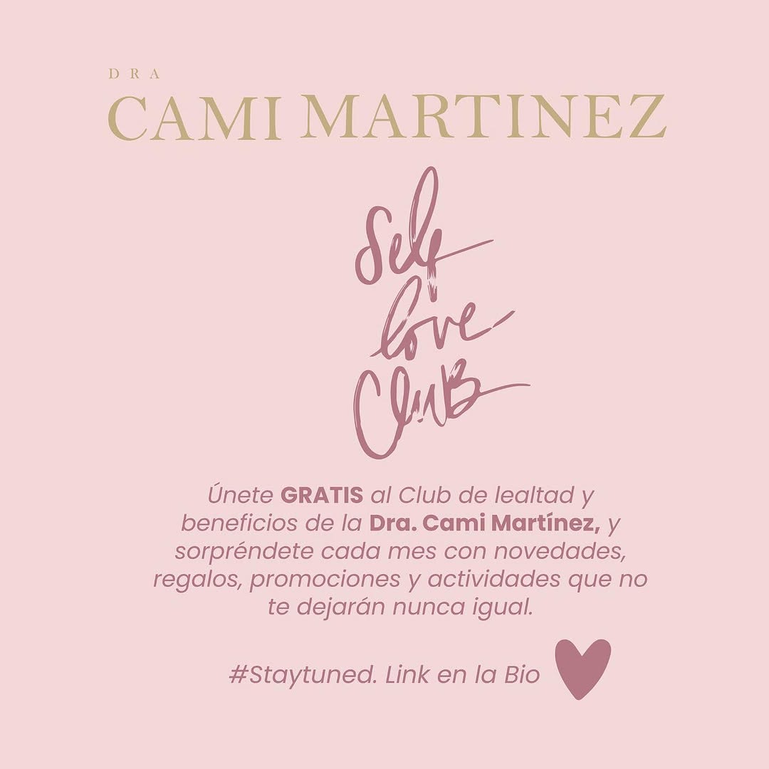 marthamor1hs's tweet photo. ¡Inscríbete hoy al Self Love Club sin ningún costo! Este espacio de lealtad de la Dra. Cami Martínez te trae novedades, promociones y eventos mensuales pensados para tu amor propio. No te quedes fuera, el link de registro está en la Bio. https://t.co/1hmkamMyfx