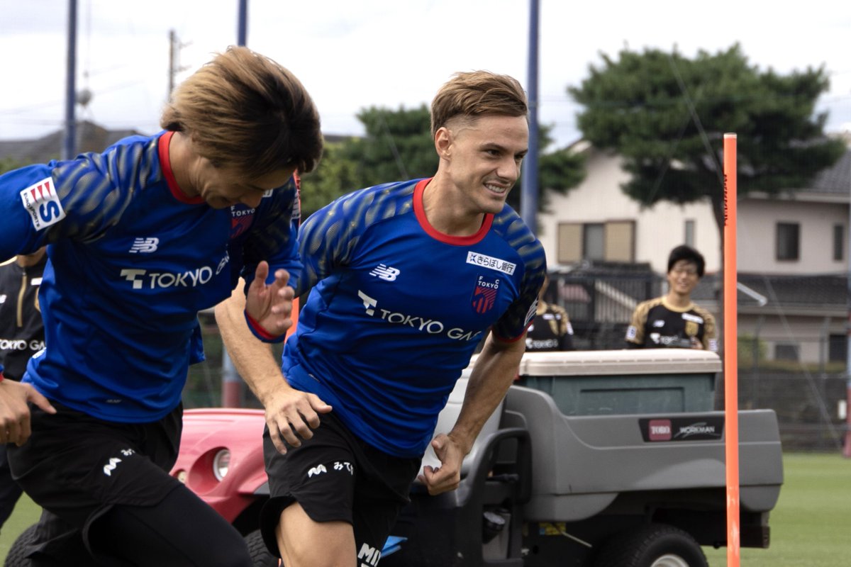 fctokyoofficial's tweet photo. 🔵🔴
本日 #レアルサラゴサ からの加入を発表した #ダニゴメス 選手が、早速チームに合流しトレーニングに参加しました🙌🔵🔴

#fctokyo #tokyo https://t.co/dsNu0q0Zeu