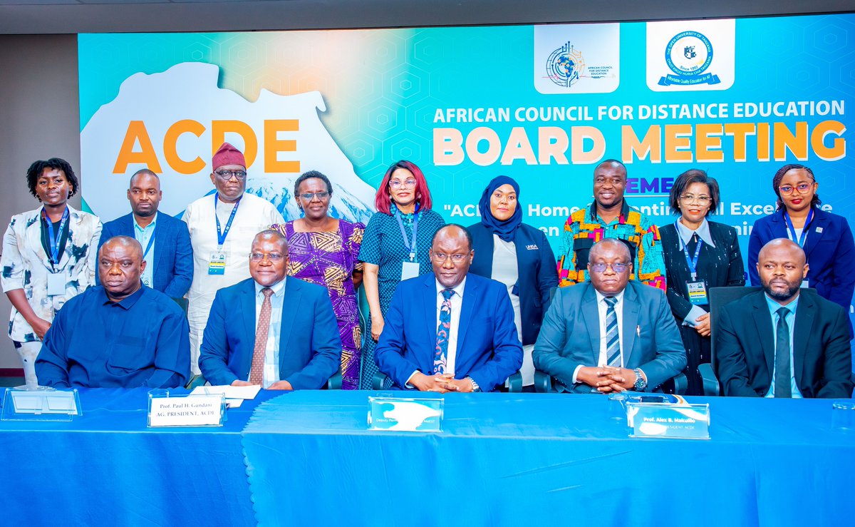 AfricanDistance's tweet photo. The @OUTtanzania is hosting the 57th Governing Board Meeting of the African Council for Distance Education (ACDE) in Dar es Salaam, bringing together leaders and representatives from across Africa’s higher education landscape. https://t.co/CZKY5aIi7P