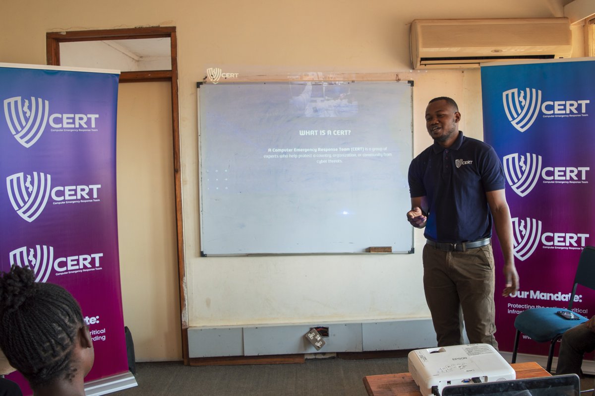 MACRAMALAWI's tweet photo. The Malawi Computer Emergency Response Team (MwCERT) has conducted a cyber drill and cybersecurity awareness session at the National College of Information Technology (NACIT). 

#MACRA
#QualityAffordableSecureCommunicationServices 
#DigitallyTransformedMalawi 
#261TollFree https://t.co/WlOiS29m7j
