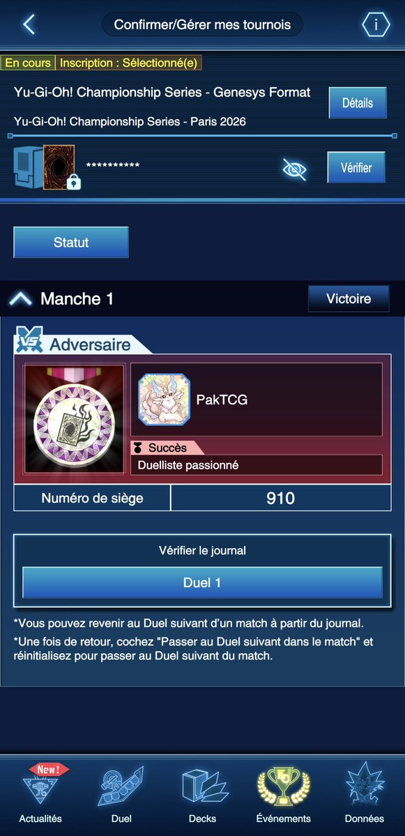 walkirie7's tweet photo. 1er round : 2/0, mon adversaire ne s'est pas présenté, on aura au moins 1 win 😂 @pakofficialtcg Thank you 😁 https://t.co/bZ3k5sooYp