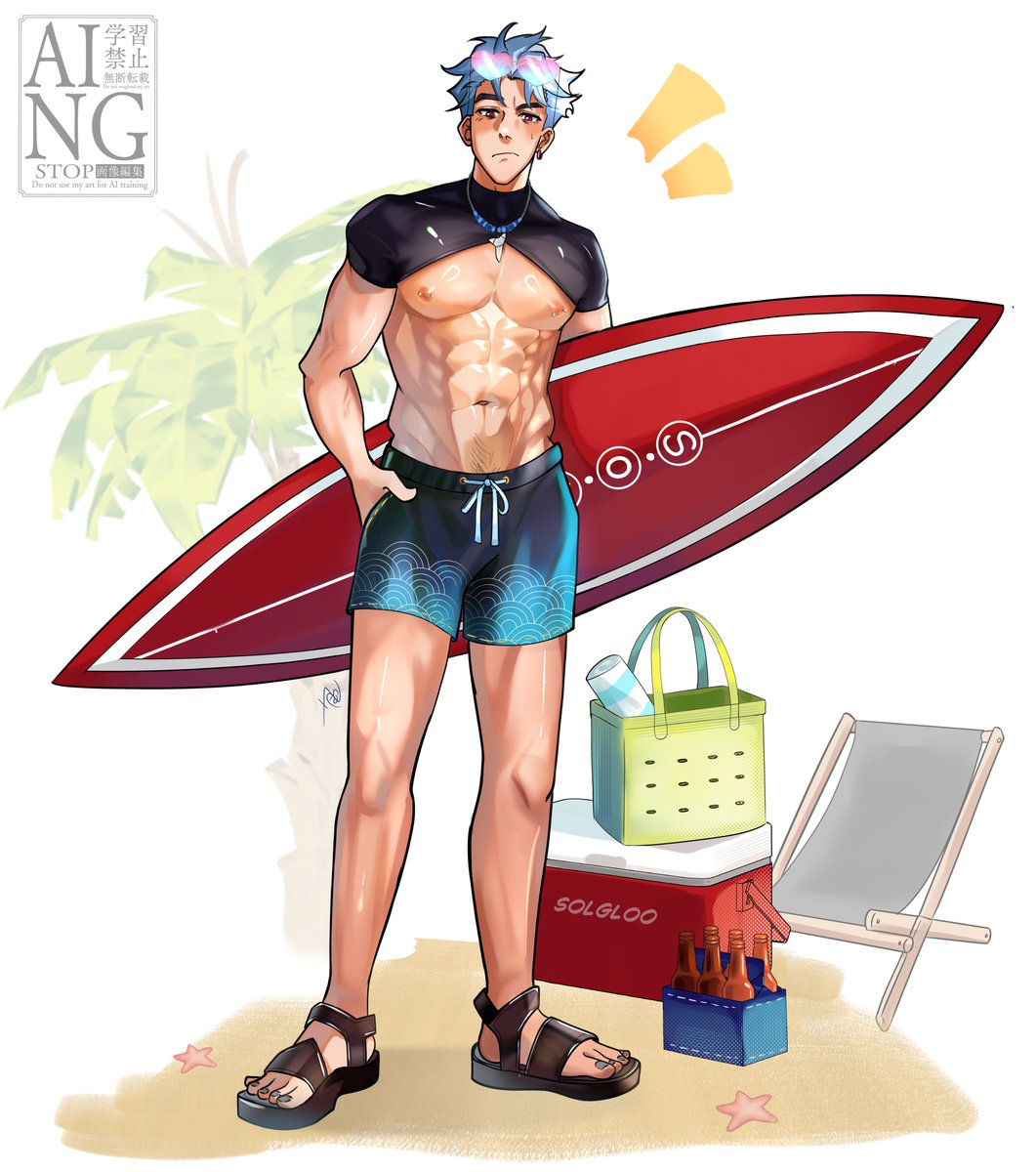 Obsidian_ski's tweet photo. Sol of a Beach | Part 2 

#digitalart #Vtuberㅤ https://t.co/j4q6cfDdQQ