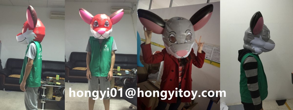 _Charlie_Cho's tweet photo. Inflatable Animal Customized Head
So cute!~ So Funny!~ 🥰😍
#cosplay #inflatable #animal #PVC #Hongyi  
Know more, pls email via hongyi01@hongyitoy.com https://t.co/NLuVosWE0i