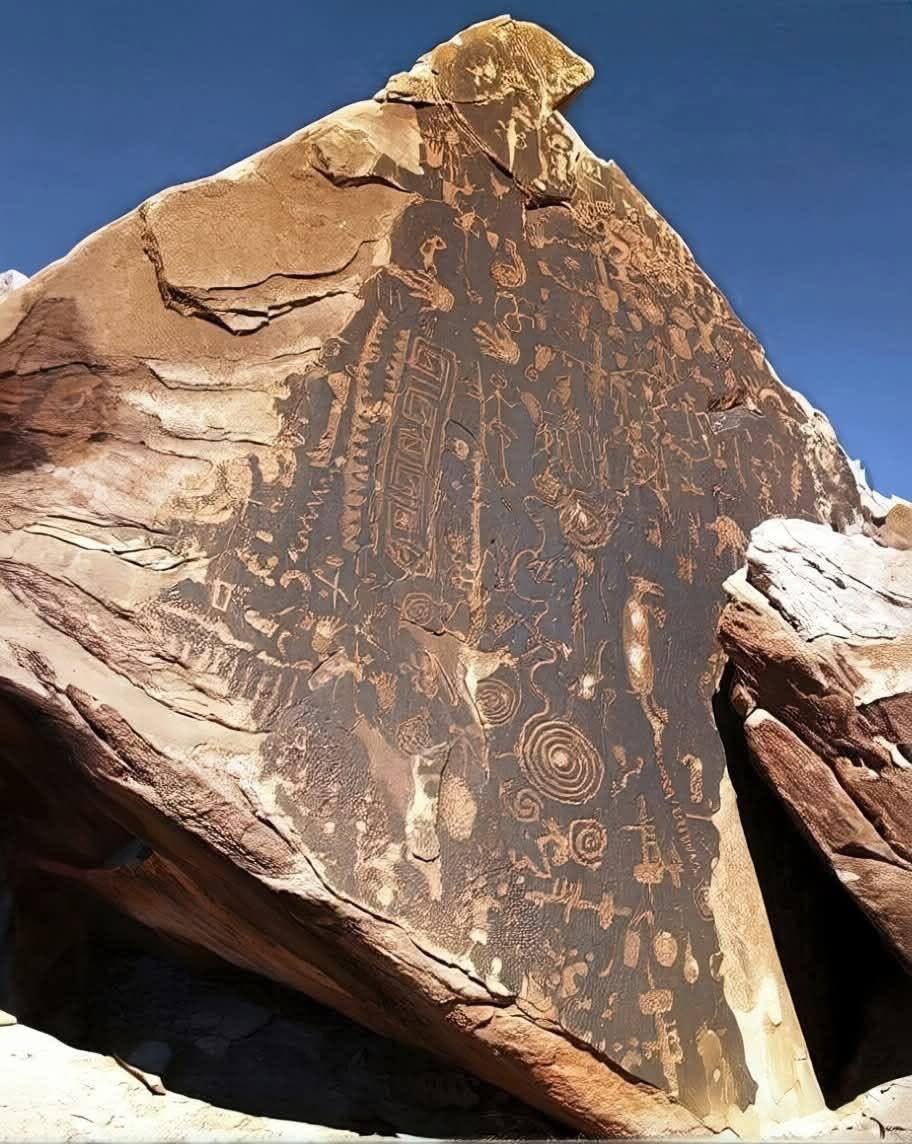 UnearthedHQ's tweet photo. 🪨 2,000-Year-Old Messages Hidden in the Rocks of Arizona

Across the desert landscape of Arizona, ancient stones hold a mystery that has survived for thousands of years. At Petrified Forest National Park, Native American communities carved images into rock surfaces, leaving behind symbols that still raise questions about the people who created them.

Known as petroglyphs, these ancient engravings feature spirals, animals, human-like figures, and geometric patterns. Each mark was carefully pecked into the dark mineral coating on the rock, revealing the lighter stone beneath. What may look like simple shapes today could have carried deep meaning for the people who created them.

Some of these carvings date back as far as 2,000 years, while others were added by different generations over centuries. At Newspaper Rock, more than 650 petroglyphs cover a collection of rock surfaces, suggesting that this was a place of considerable importance to the people who lived in the region.

Archaeologists cannot translate the carvings as a written language, and their exact meanings remain unknown. Some symbols may have been connected to spiritual beliefs, clan relationships, hunting, migration, or important seasonal events. Others may have helped people understand their surroundings and track the movement of the Sun.

Imagine standing before these rocks and looking at marks created by someone who lived nearly 2,000 years ago. You cannot hear their voice, read their thoughts, or know exactly what they intended. Yet their hands left something behind—a message carved into the landscape, waiting for future generations to wonder about its meaning.

These petroglyphs are more than ancient drawings. They are traces of human lives, beliefs, and connections to the land, preserved in stone long after the people who created them disappeared into history.

Some mysteries are not buried beneath the ground. They are waiting in plain sight, etched into the rocks.

Source: National Park Service — Petrified Forest National Park, Newspaper Rock and Frequently Asked Questions.  
