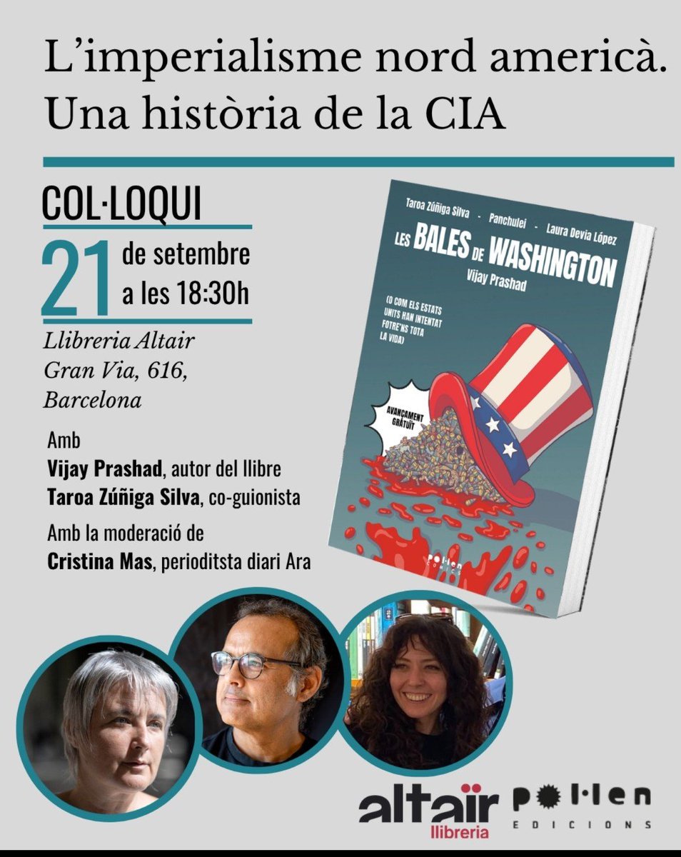 altairviatges's tweet photo. El sociòleg i historiador indi Vijay Prashad vindrà el Fòrum dilluns que ve per parlar de la relació dels Estats Units amb la resta del món. @pol_lenedicions #lesBalesdeWashington #imperialismeamericà https://t.co/sHat3Jgpjx