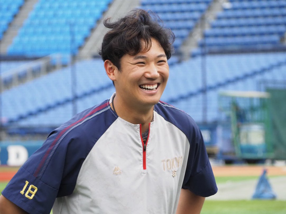 swallowspr's tweet photo. 昨日規定投球回に到達した #奥川恭伸 投手⚾️
さらなる高みを目指して― 本日は調整を行い、汗を流しました。

#swallows #燕心全開 https://t.co/xFgKuLuxYx
